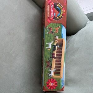 Breyer Thoroughbred Collection Playset Box with Brown, White, Black, Gray Horses